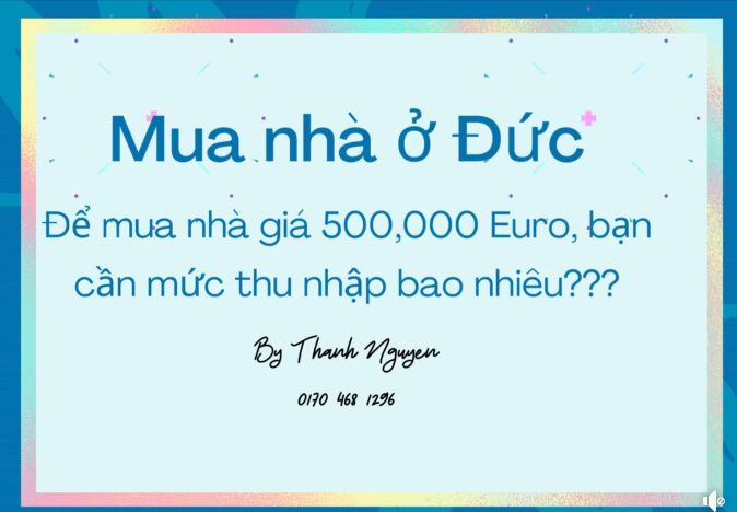 Bất động sản: Tư vấn mua nhà ở Đức