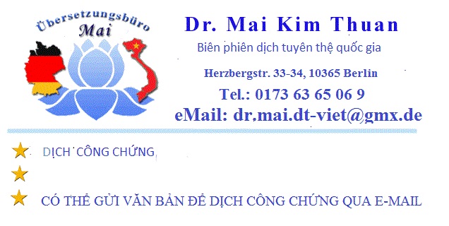 Biên phiên dịch việt-Đức/Đức-Việt